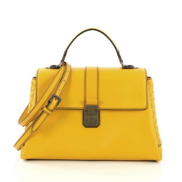 Bottega Veneta Handbags - Bottega Veneta Piazza Top Handle Bag Leather With